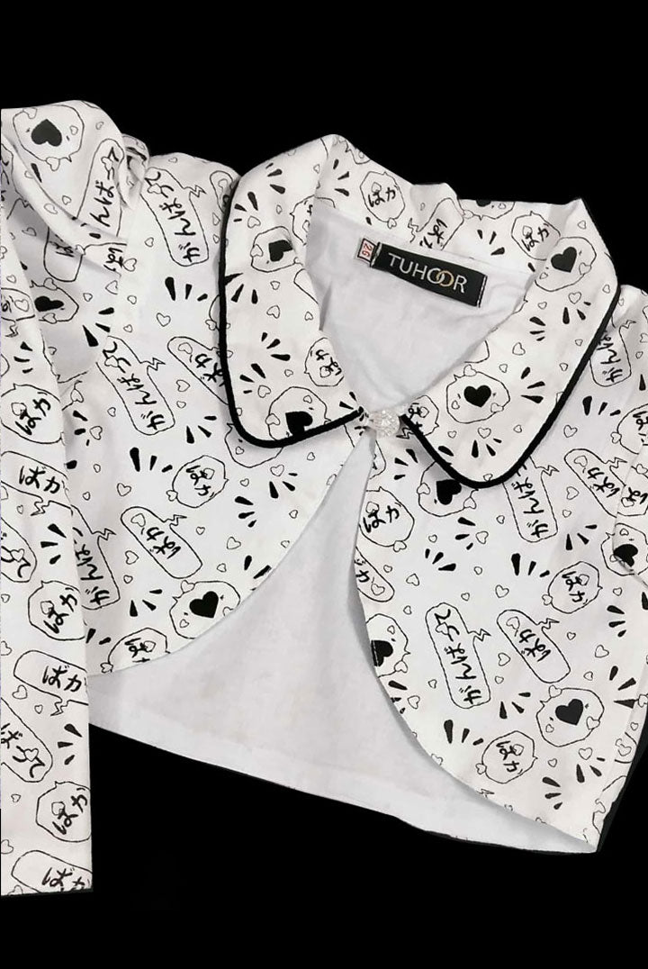 Tulip koti black & white