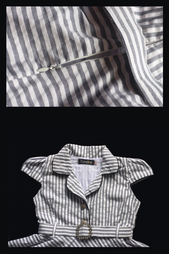 Vintage belt frock (black)