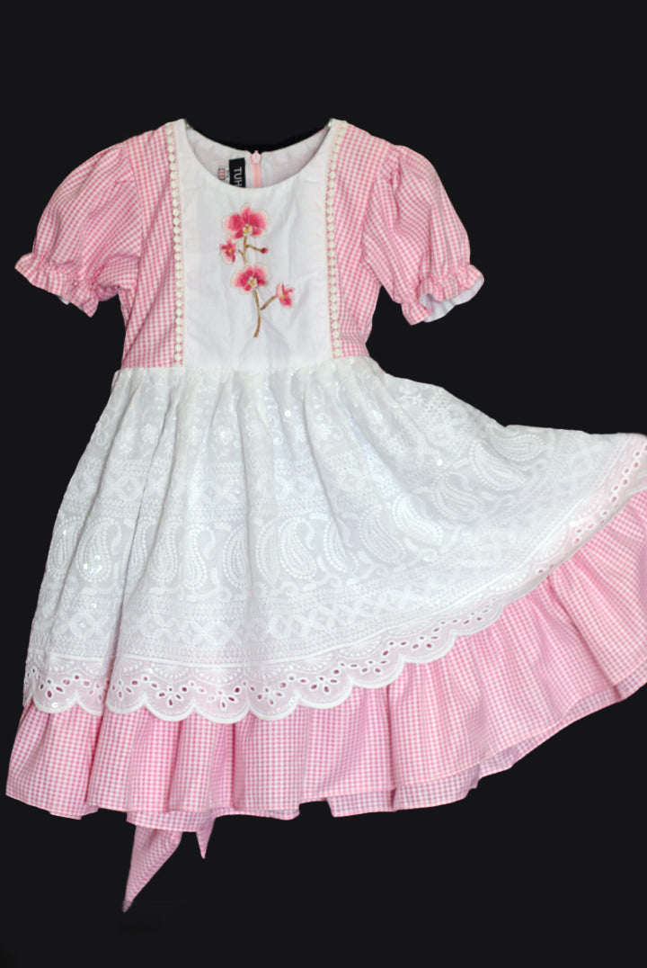 Pink orchid dress