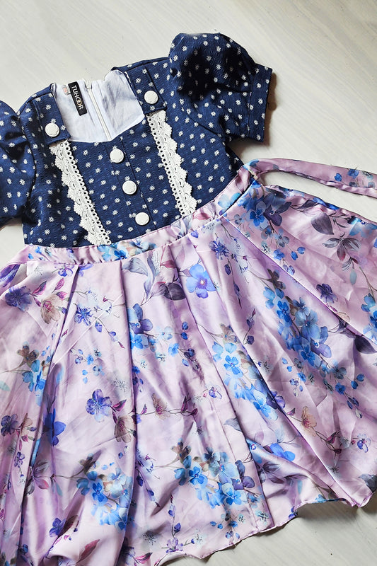 Classic belle dress-violet