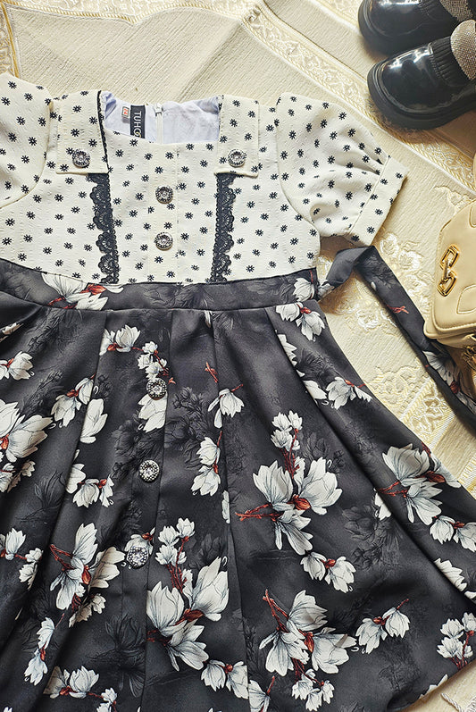 Classic belle dress-Black